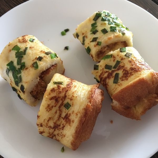 香蔥吐司捲~10分鐘早餐 : rain325一起做