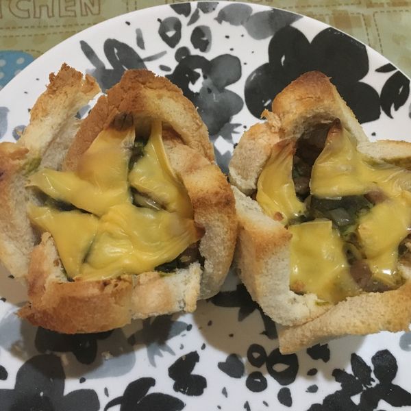 蘋果酪梨蛋沙拉吐司盅 : Lucy一起做