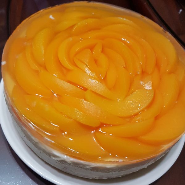 蜜桃可爾必思乳酪蛋糕 免烤箱 : 劉沛璇一起做