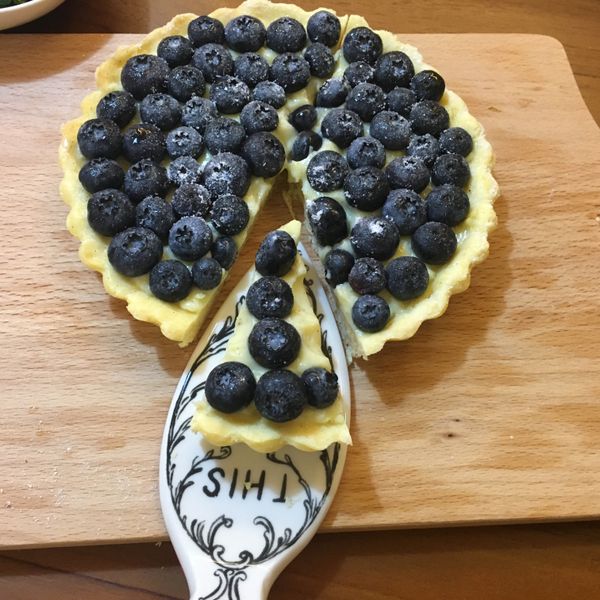 💜💜超簡單～馬斯卡彭藍莓派💜💜 : Vivian一起做
