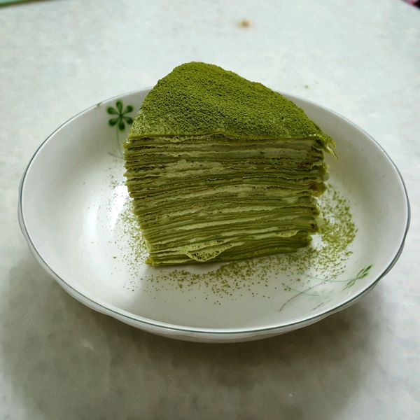 好像很厲害的抹茶千層蛋糕❤ : 品彣一起做