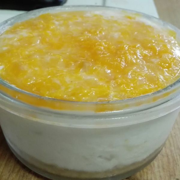 香橙起司蛋糕 (免烤)：vicci 一起做