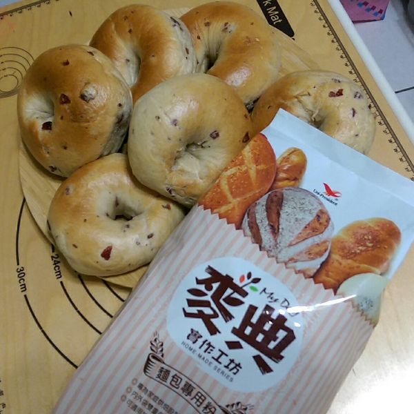 蔓越梅貝果 : Chang Raya一起做