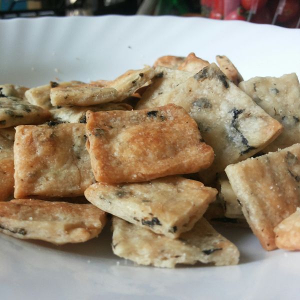 低卡,無蛋,無糖,無奶油  海苔鹹餅乾 : Butter Butt一起做