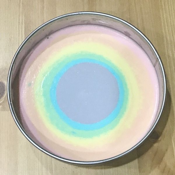 彩虹乳酪蛋糕(免烤) : 丁于涵一起做