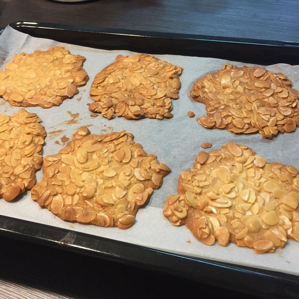 香酥脆杏仁瓦片 : Fong Pudding一起做