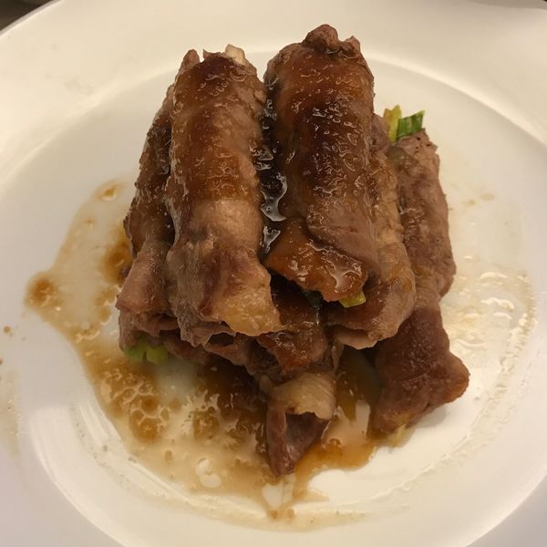 (超簡單+零失敗) 和風蔥肉捲 : 柔安一起做