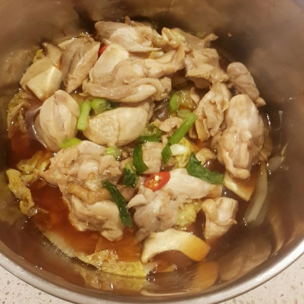 蠔油白菜蒸雞：Shin 一起做