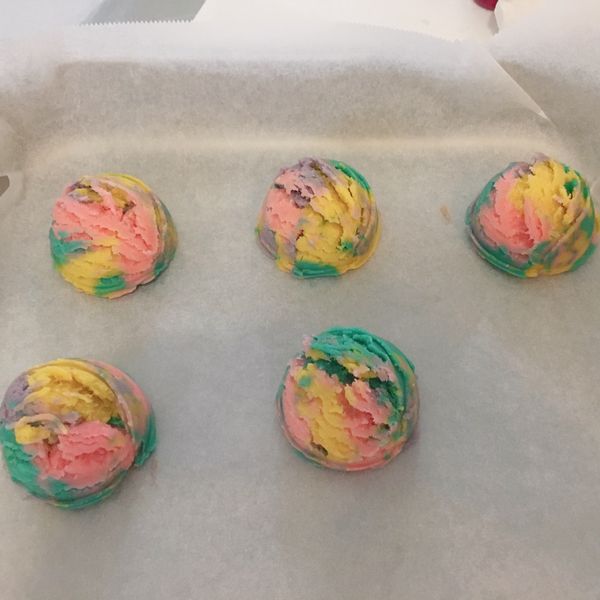 🌈彩虹迷你冰淇淋餅乾:江庭為 一起做