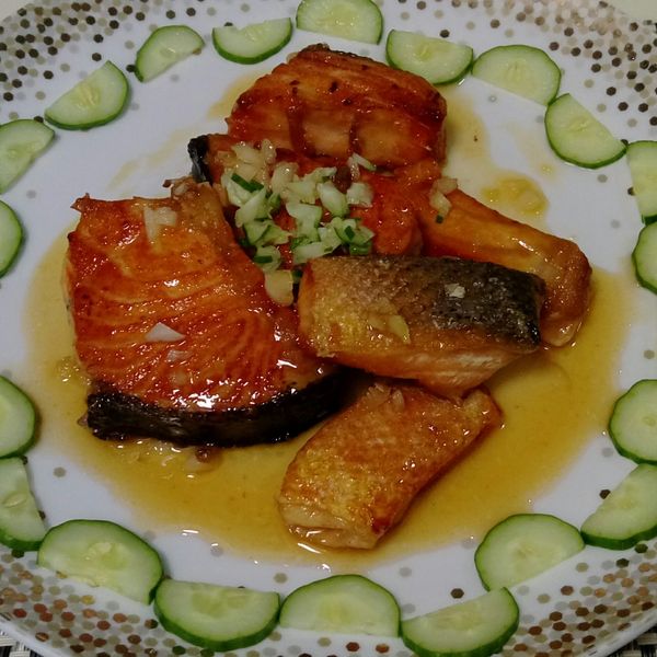 蜂蜜大蒜鮭魚 : Judy Lin一起做