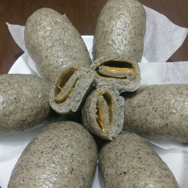 ［無糖無油］芝麻起司全麥饅頭 : Hua Hua Lan一起做