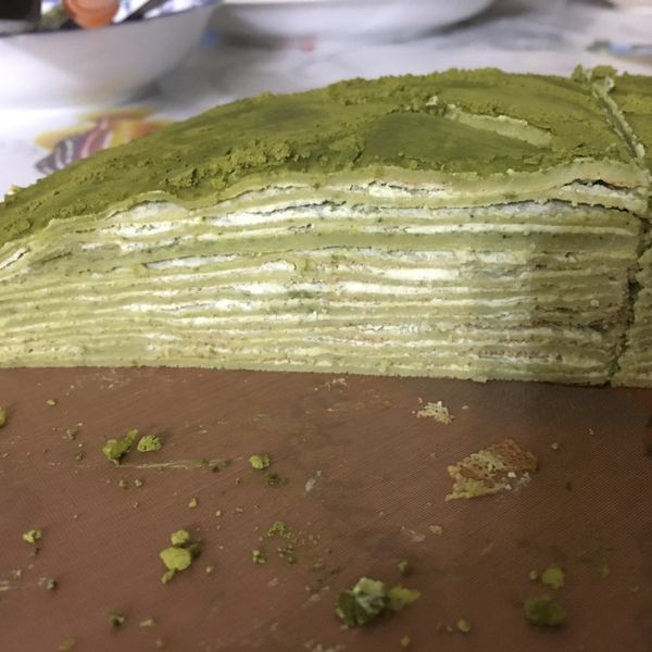 好像很厲害的抹茶千層蛋糕❤：Jamie Wang 一起做