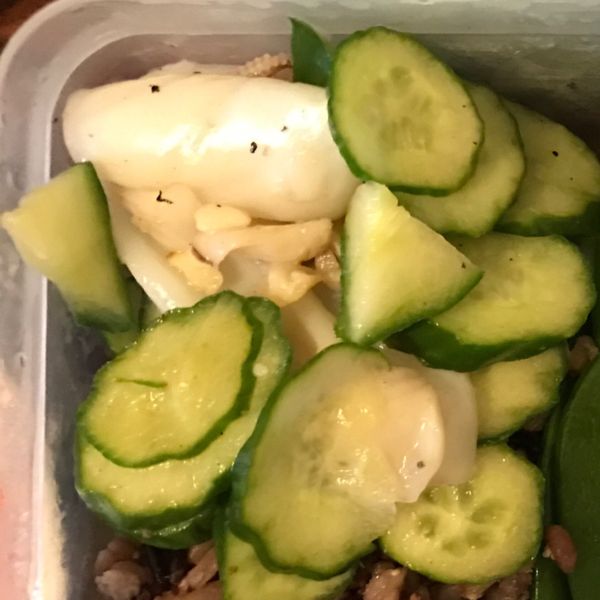 快炒透抽大黃瓜 : 周日懷一起做