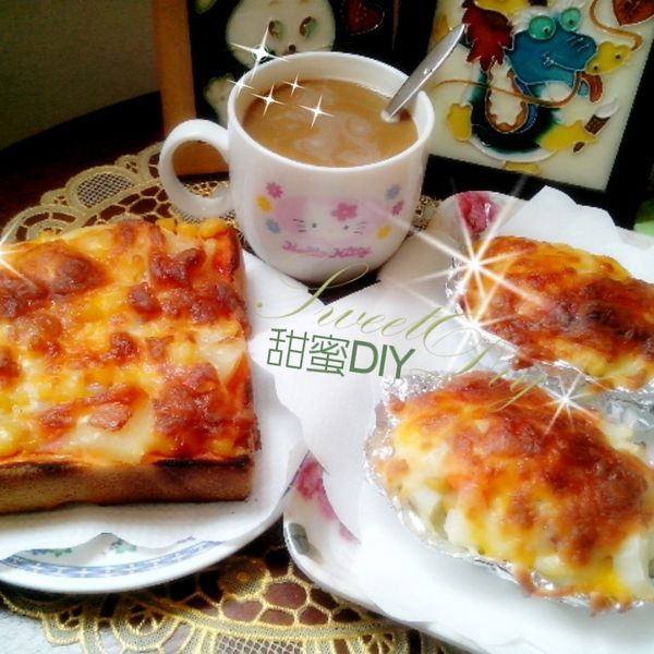 夏威夷吐司披薩：甘智瓏 一起做