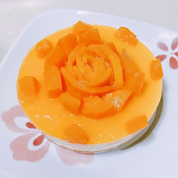 三層【芒果慕斯蛋糕】免烤箱 簡單做 : 羅琇琇一起做