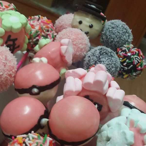 棒棒糖蛋糕 : 邱梅一起做