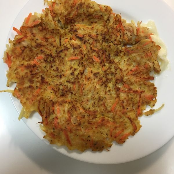 馬鈴薯紅蘿蔔煎餅 : 宇宙一起做