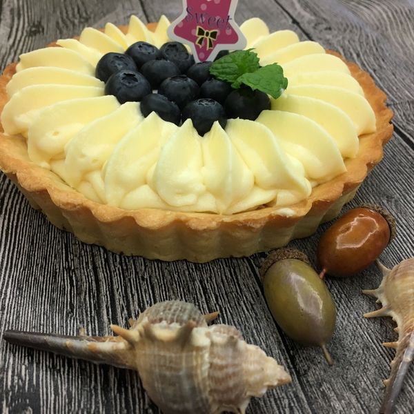💜💜超簡單～馬斯卡彭藍莓派💜💜 : 安妮一起做