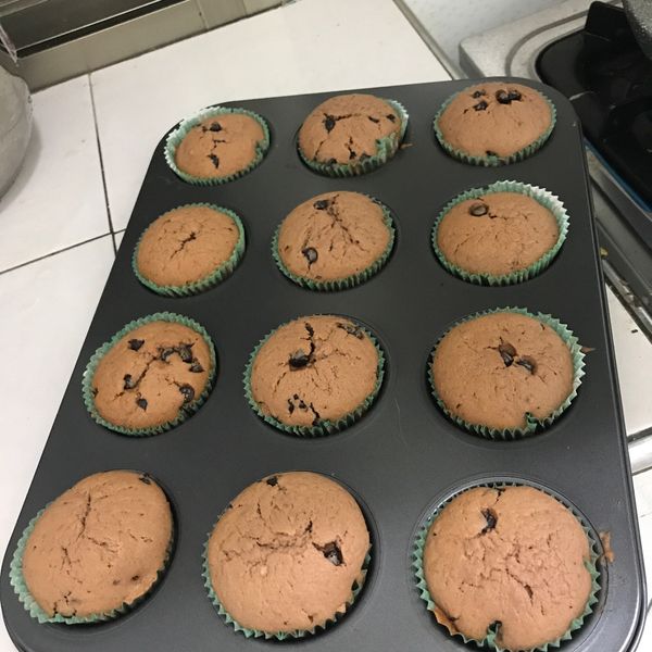 香蕉巧克力碎片馬芬：Lena Hong 一起做