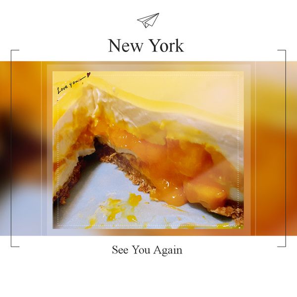 芒果流心百香果乳酪蛋糕(6吋、免烤箱）：Connie ❤ 一起做