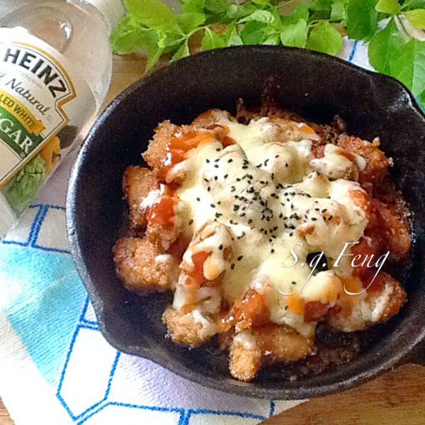 韓式起司酸甜雞：Feng  Lin 一起做