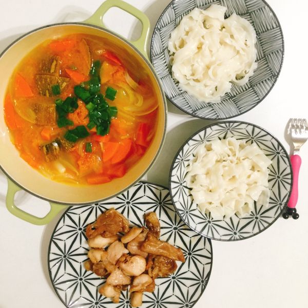 家常南瓜蔬菜湯 : Evelyn的療癒廚房一起做