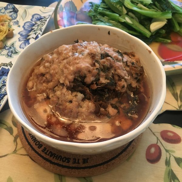 梅菜蒸肉餅 : Tracy Wu一起做