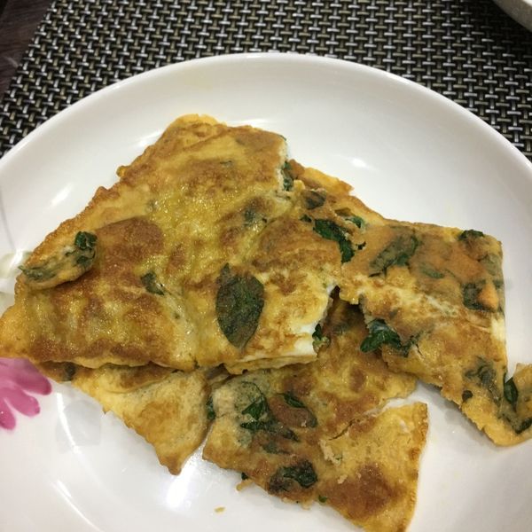 香煎九層塔蛋：蛋糕妹 一起做