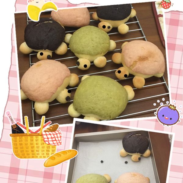 三色烏龜菠蘿麵包 : 鄭雁心一起做