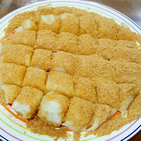 10分鐘內完成的打糕，인절미 : 糖糖一起做