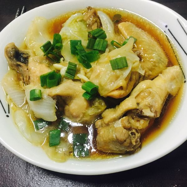 蠔油白菜蒸雞：winnie 一起做