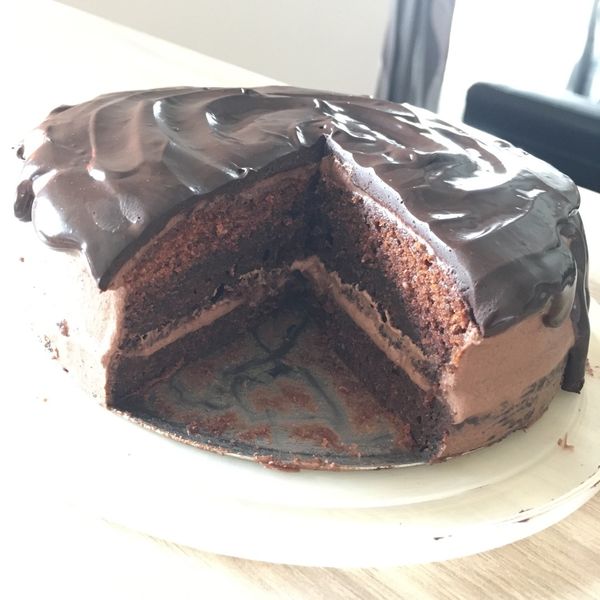 cher一起做了濃香巧克力磅蛋糕(全蛋打發法)