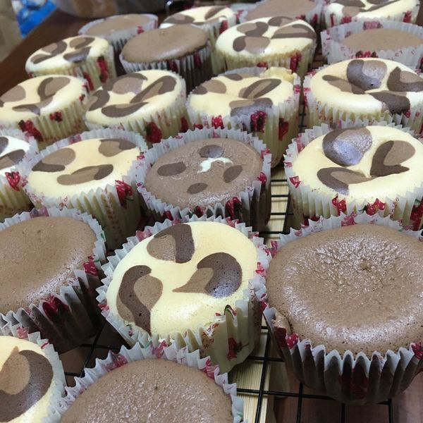 豹紋杯子蛋糕 : 甜點控💕一起做