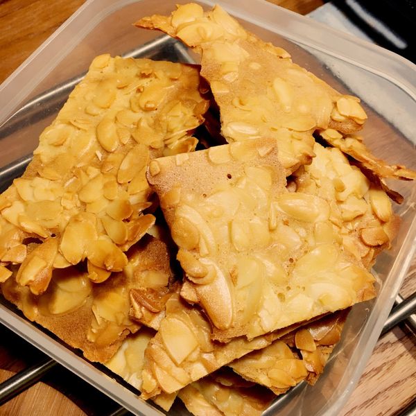 【寶寶食譜】杏仁瓦片 : 薇諾妮卡一起做