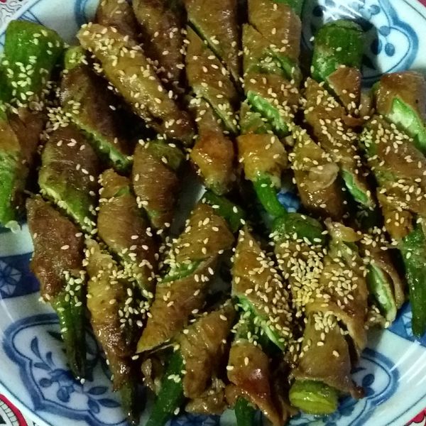 秋葵肉捲 : Fen  Wu一起做