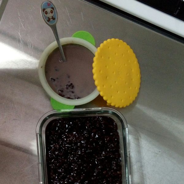 紫米紅豆粥 : 天天人一起做