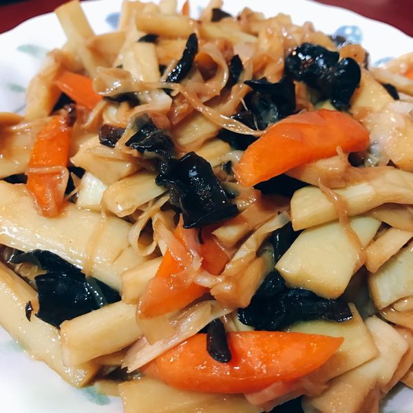 桂竹筍燜木耳絲【7】 : Doreen Lai一起做