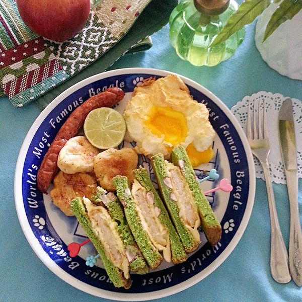 薯餅總匯三明治：甜甜 一起做