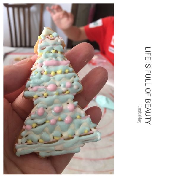 糖霜餅乾(收涎餅乾)：內內 一起做