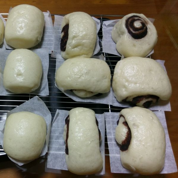 紅豆饅頭捲 : 蘋果妹一起做