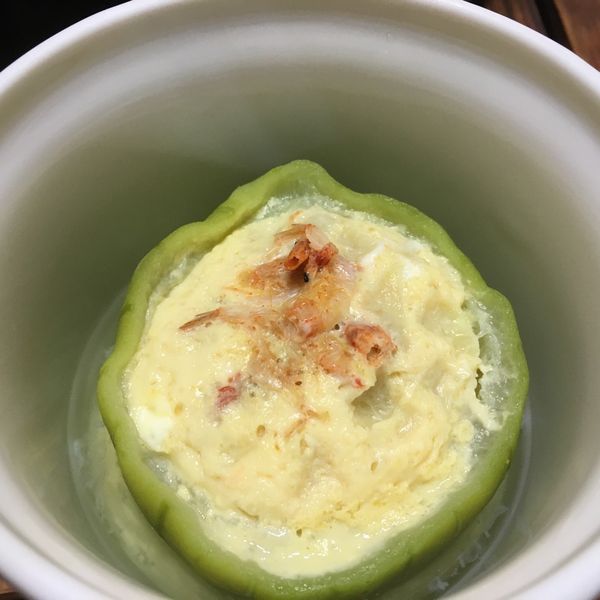 一菜二吃之絲瓜盅蒸蛋:Chih Jung Chang 一起做