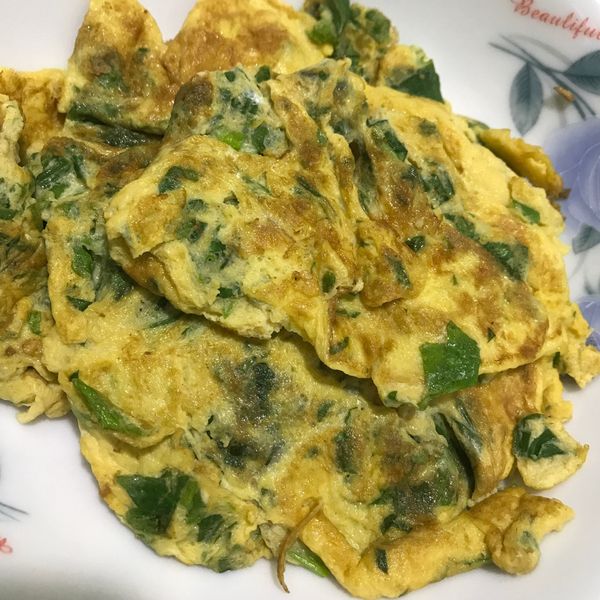 芹菜葉煎蛋：Susan 一起做