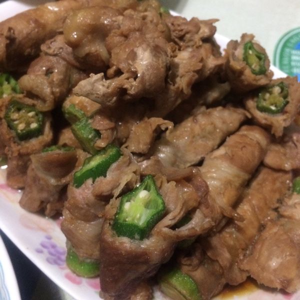 照燒秋葵肉捲 : Minnie.H一起做