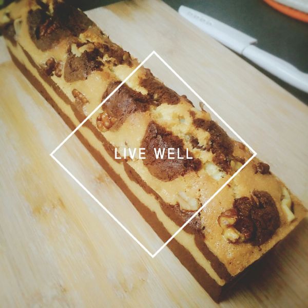 大理石核桃磅蛋糕 : N一起做