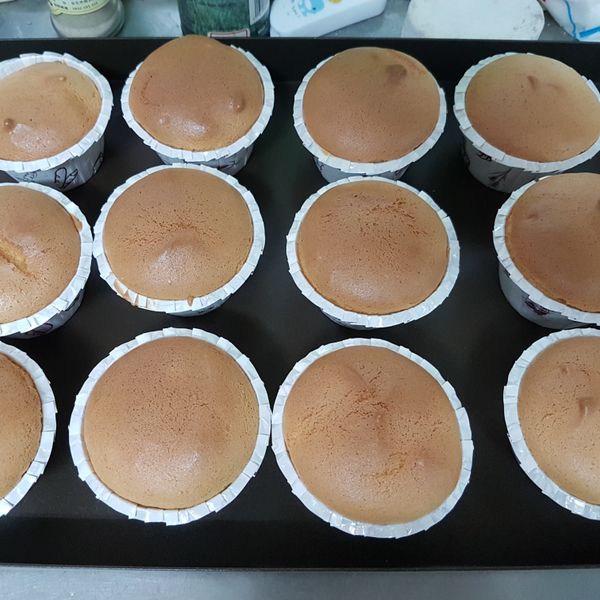 蜂蜜杯子蛋糕(無油無泡打粉低糖)(影音) : 薑會辣一起做