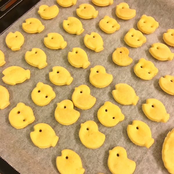 南瓜狗餅乾(犬配方)：Chun Yu 一起做