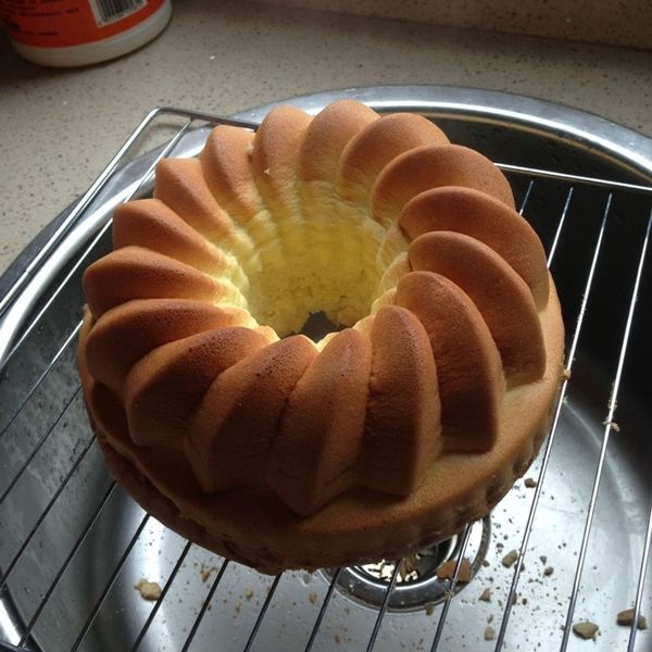 香蕉戚風蛋糕 : 小肉雯啊一起做