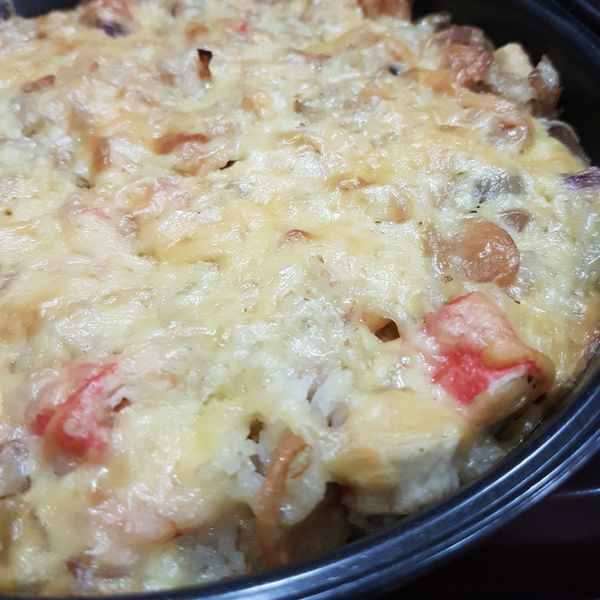 海鮮焗烤飯 : fchui一起做