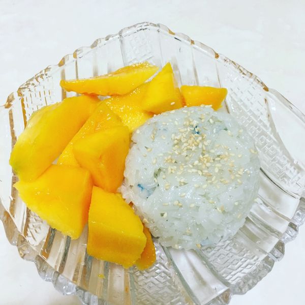 椰香芒果糯米飯：Sherry 一起做