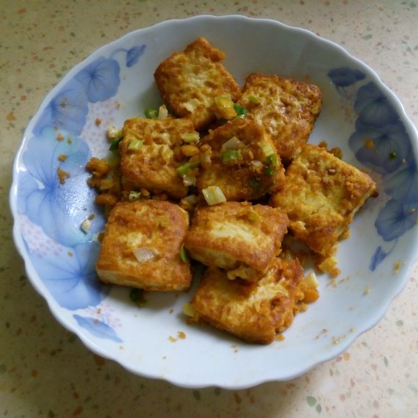 安萱下課後 快炒店人氣料理 金沙豆腐 : 黃荳荳一起做